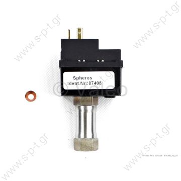 A0008331150 , 87408 HP  ΠΡΕΣΟΣΤΑΤΙΚΗ   ΒΑΛΒΙΔΑ 22 BAR 24V   MAN  WEBASTO 87408  HP switch for Spheros    Inner thread , "red point"  Ref:CROSS NUMBERS 0715673, 1065992, 77910-0667, 83.25938 to 6003, 87408B, A0008331150, Spheros, WEBASTO - 