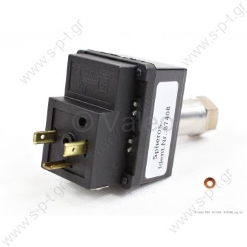 A0008331150 , 87408 HP  ΠΡΕΣΟΣΤΑΤΙΚΗ   ΒΑΛΒΙΔΑ 22 BAR 24V   MAN  WEBASTO 87408  HP switch for Spheros    Inner thread , "red point"  Ref:CROSS NUMBERS 0715673, 1065992, 77910-0667, 83.25938 to 6003, 87408B, A0008331150, Spheros, WEBASTO - 