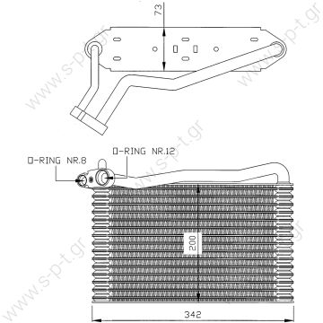 20211019    ΕΒΑΠΟΡΕΤΑ A/C AUDI    ΨΥΓΕΙΟ A/C ΕΒΑΠΟΡΕΤΑΣ AUDI A4 8D2     Evaporators > Cars > Volkswagen  AUDI  A4  8D1820103A / 8D1820103A / 8D1820103C / 8D1820103E Passat V Serie - 