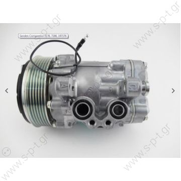 71-0005012  ΚΟΜΠΡΕΣΕΡ A/C      SANDEN, 7176 -7B10 12V 112MM 6-V, R134A PAD R/H SIDE    SD 7B10-7176 12V  ΚΟΜΠΡΕΣΕΡ A/C   SANDEN  7176 SD7B10 w/6GR Clutch  Sanden 7176    ΚΟΜΠΡΕΣΕΡ A/C   SANDEN  SD7B10  7176   w/Clutch SSB 7186 - 6GR SD7B10    - 