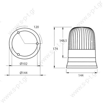 430/12 – DASTERI, Φάρος 12V    430-12V  ΠΕΡΙΣΤΡΟΦΙΚΟΣ ΦΑΡΟΣ 12V ΕΠΙΠΕΔΗ ΒΑΣΗ / ΕΠΙΦΑΝΕΙΑΚΗ ΤΟΠΟΘΕΤΗΣΗ - 