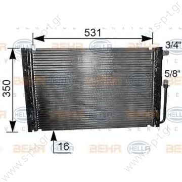 8FC351038041   BEHR-HELLA ΨΥΓΕΙΟ A/C     UNIVERSAL  ΚΟΝΤΕΝΣΕΡ    Condenser, air conditioning      ΠΛΑΪΝΗ ΣΤΗΡΙΞΗ 8FC 351 038-041 - 