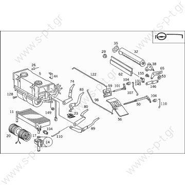 A 002 835 27 01 (A0028352701) MERCEDES   , ΨΥΓΕΙΟ ΚΑΛΟΡΙΦΕΡ M/S 44 SK BEHR HELLA SERVICE 8FH 351 312-351 (8FH351312351)   ΨΥΓΕΙΟ ΚΑΛΟΡΙΦΕΡ   A 002 835 27 01   002 835 27 01   , Heat Exchanger, interior heating - 