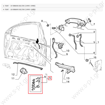 SET ΚΛΕΙΔΑΡΙΑΣ 60110   SET ΚΛΕΙΔΑΡΙΑΣ. FIAT MAREA. 1 ΚΛΕΙΔΙ ΕΚΚΙΝΙΣΗΣ, 2 ΚΛΕΙΔΙΑ ΠΟΡΤΑΣ, 1 ΚΛΕΙΔΙ ΠΟΡΤ-ΜΠΑΓΚΑΖ, 1 ΚΛΕΙΔΙ ΓΙΑ ΤΟ ΝΤΟΥΛΑΠΑΚΙ ΑΥΤΟΚΙΝΗΤΟΥ, 2 ΚΛΕΙΔΙΑ ΣΥΝΕΡΓΕΙΟΥ, 1ΚΥΡΙΟ ΚΛΕΙΔΙ. ΚΑΤΑΛΛΗΛΟ ΓΙΑ : FIAT 71717915.  - 