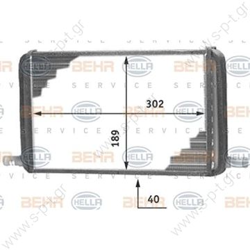 81 61920 6023   MAN G 90, G    ΨΥΓΕΙΟ ΚΑΛΟΡΙΦΕΡ     9200702 / 8FH 351 312-241 BEHR HELLA SERVICE 8FH 351 312-241 (8FH351312241), Heat Exchanger, interior heating   MAN G	 1979-1988 G 90	1987-1995 VOLKSWAGEN LT 28-35 I Bus	1975-1996 - 