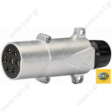 8JA003831001, HELLA    ΦΙΣ 7ΠΟΛΙΚΟ 24V 'N' METAΛΙΚΟ 8JA003831001 Plug 7-pole - 