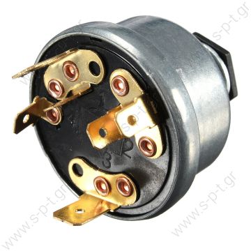 MF071BK-IGS0  Διακόπτης Προθέρμανσης – Μίζας Massey Ferguson      MASSEY MF265 IGNITION SWITCH  Digger Tractor Plant Ignition Switch + 2 Key For Massey Ferguson JCB LUCAS 35670              - 