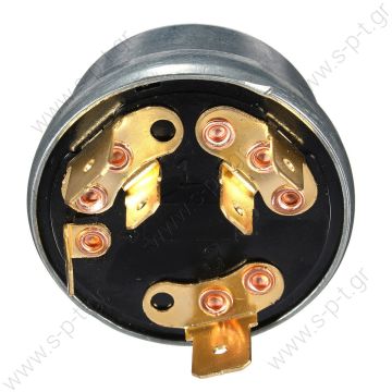 MF071BK-IGS0  Διακόπτης Προθέρμανσης – Μίζας Massey Ferguson      MASSEY MF265 IGNITION SWITCH  Digger Tractor Plant Ignition Switch + 2 Key For Massey Ferguson JCB LUCAS 35670              - 