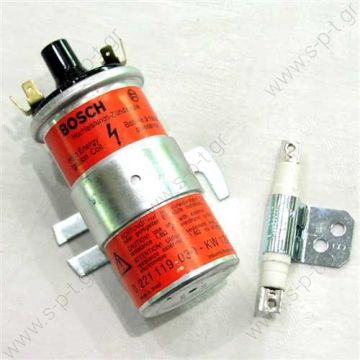 BOSCH 0 221 119 030 ΠΟΛΛΑΠΛΑΣΙΑΣΤΗΣ    0221119030  ΠΟΛΛΑΠΛΑΣΙΑΣΤΗΣ 	 BOSCH  BOSCH RED HIGH PERFORMANCE BALLASTED IGNITION COIL (BALLAST RESISTOR NOT SUPPLIED) 12V - 