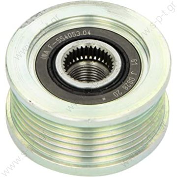 535 0115 10    INA ΤΡΟΧΑΛΙΑ ΔΥΝΑΜΟ FIAT DOBLO, OPEL ASTRA H DIESEL, SUZUKI SX4         Clutch Pulley Product Application:	Fiat / Iveco / Lancia Replacing F-554053.01 / .02 Cargo 235719 333135 Woods EC4102 Denso/Marelli Vauxhall 1.9 CDTi  - 