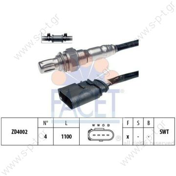 OZA510-AU1 NGK NTK    ΑΙΣΘΗΤΗΡΑΣ     Λ NGK OZA510-AU1 Audi A2 1.4 OZA510-AU1 | NGK Oxygen Sensor 1782   - 