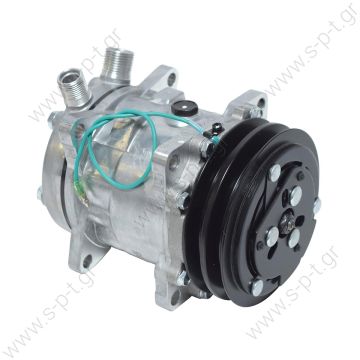 5073 SANDEN   ΚΟΜΠΡΕΣΕΡ A/C    SD5H09 5800049   SD508 24V   SANDEN   ΣΥΜΠΙΕΣΤΗΣ A/C     UNIVERSAL  SD5H09 / 5073     Pulley wheel diameter [mm]	125 Number of grooves	2 Connectors	7/8" x 3/4" Connectors orientation	Vertical Cover designation	FL - 