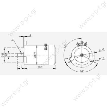 30552 CIMA 24V 1200W  ΜΟΤΕΡ ΔΕΞΙΑ ΑΡΙΣΤΕΡΑ   30552 ΜΟΤΕΡ  24V 1000W CIMA 1915  C.I.M.A  WINDLASS ENGINE TIGERS 24V 1000W CIMA 1915 30552 - 