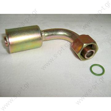 ΓΩΝΙΑ 90º 6-8-10-12mm O-ring 90° Θηλυκό  FITTING, FOR-BB, 90D-10, 14-UNF ALUMINIUM - 