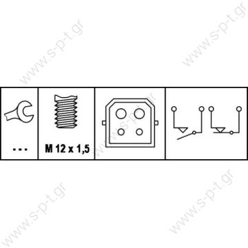 70485607  ΒΑΛΒΙΔΑ ΦΡΕΝΩΝ AUDI A4, A6, A8, VW PASSAT, SKODA SUPERB      HERTH+BUSS ELPARTS - Brake Light Switch Βαλβίδα stop AUDI 4A0 945 515 A DENNIS 4A0 945 515 A SKODA 4A0 945 515 A VW 4A0 945 515 A - 