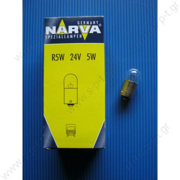 17181    NARVA  ΛΑΜΠΑ 24V 5W ΦΟΥΝΤΟΥΚΙ      24V 5W - 