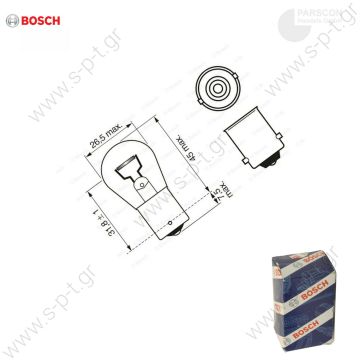 1987302201   BOSCH ΛΑΜΠΑ 24V 21W ΛΑΜΠΑ BOSCH 12V 21W ΜΟΝΟΠΟΛΙΚΗ BA15s, BH1987302201 - 