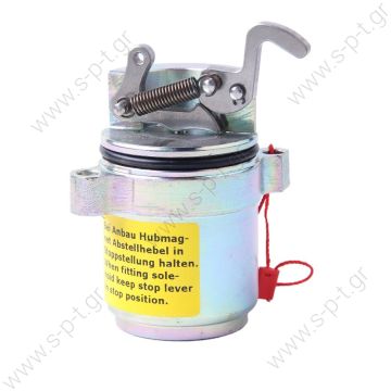 6886715  ΗΛΕΚΤΡΙΚΟ ΣΒΗΣΤΗΡΙ 12V DEUTZ BF4M1011F HOLWELL 12V  Engine Fuel Shut Off Solenoid Deutz Stop Solenoid 04272733    Deutz   Solenoid, Fuel Shut Off, BobCat Skid Steer A300 A220 S250 T200, 863 864 873, Replace 04272733, 6886715, Deutz, - 