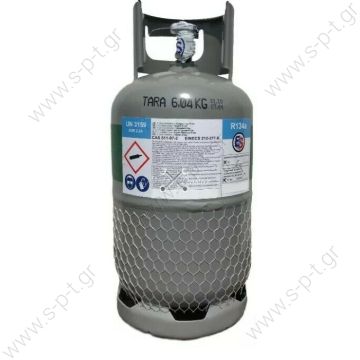 FREON GAS R134a (10KG  )ΨΥΚΤΙΚΟ ΥΓΡΟ    FREON R134H  REFRIGERANT, R134a, CYL REFILLABLE   10Kgs [R134]  SPX bottle recycling of refrigerants, small - 