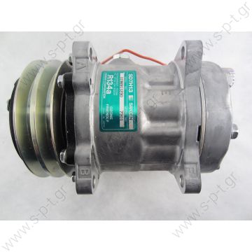 7301 7324   (1101365)  SANDEN   ΚΟΜΠΡΕΣΕΡ   SD7H13  12V     OEM SANDEN COMPRESSOR SD7H13 7301 2A 12V 125mm HOR KG HEAD - 