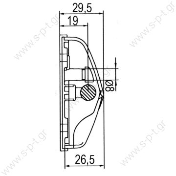 PL-619.012  DASTERI,   ΠΛΑΦΟΝΙΕΡΑ PL-619.12 – DASTERI, Πλαφονιέρα στρόγγυλη γαλακτούχα - 