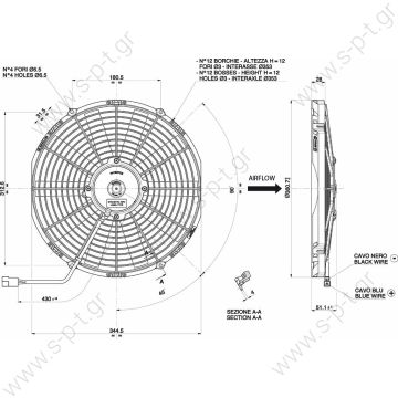 VA13-AP9/C-35A     SPAL  ΒΕΝΤΙΛΑΤΕΡ    BOSCH 0599.1908 30315048  Ø 330 mm Blowing VA13-AP9/C-35S  UNIVERSAL 330 MM FAN / 12V SPAL VA13-AP9 / C-35S 12V       SPAL AUTOMOTIVE, ΑΞΟΝΙΚΟΙ ΑΝΕΜΙΣΤΗΡΕΣ 12V, Διάμετρος πλαισίου 36cm 12V,        - 