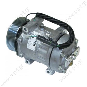 SANDEN  4327, 4612 (1101128)   SANDEN FLX7 4327 Compressor Model SD7H15HD R134a with 119mm 8Gr Clutch and GV Head DIR MT 24V - 