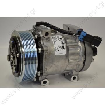 4885 SANDEN  ΚΟΜΠΡΕΣΣΕΡ    SD7H15 119PV8   12V COMPRESSOR, SANDEN SD7H15 FREIGHTLINER STERLING, 12V 119MM 8PV HORIZ TUBE-O, DIRECT MOUNT    SANDEN YU-9091 for UNIVERSAL ΣΥΜΠΙΕΣΤΗΣ SANDEN  R134a SD7H15      Sanden 4885 4817 4885 4482   - 