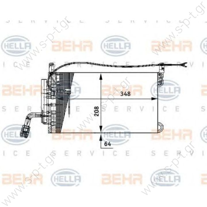 Hella 8FV351330061 - MB MK / SK EVAPORATOR  MERCEDES-BENZ - OE-000 830 58 58 MERCEDES-BENZ - OE-A 000 830 58 58    AKS DASIS: 820210N AVA QUALITY COOLING: MSV071             