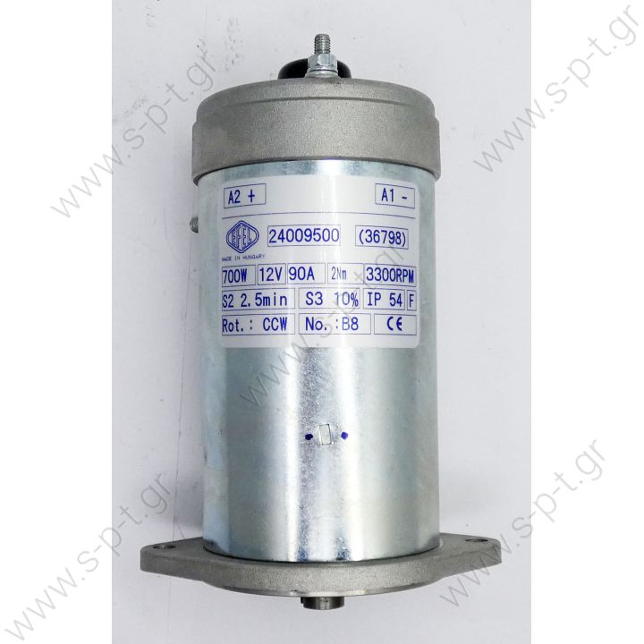 Efel 24009500 (36798) 700W 12V 90A 2Nm 3300rpm electric motor