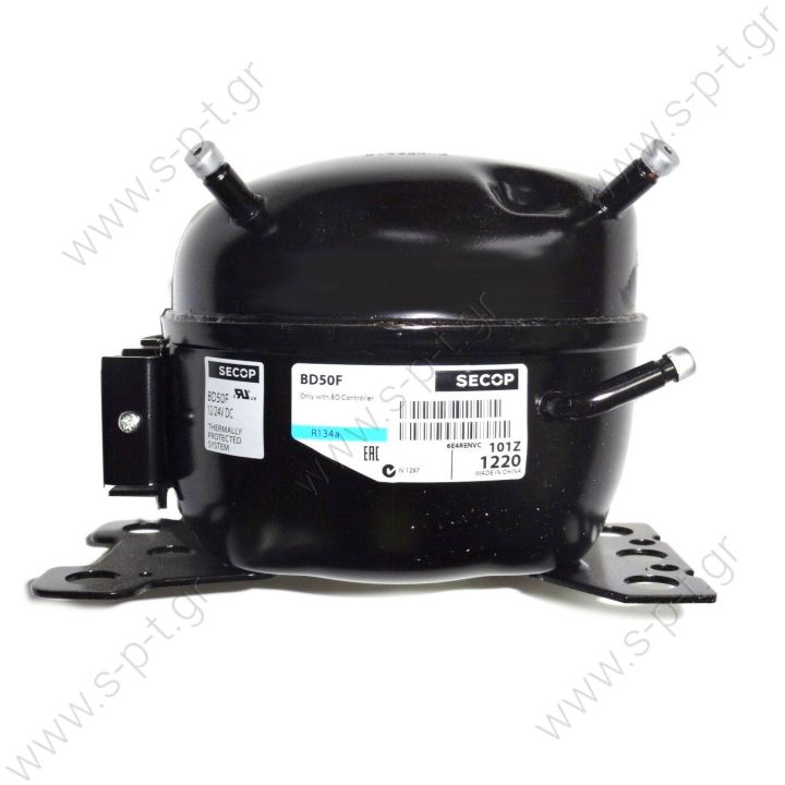 BD50F    ΚΟΜΠΡΕΣΣΕΡ  A/C DANFOSS BD50F R134A, 12/24V DC 100-240V 195B067   Compressor BD 50F complete with control 12V/24V , fan and drier TYPE: BD50F +   Danfoss 101N0210 12 / 24V