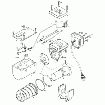 EBERSPAECHER Hydronic DWSC 251920100000  D5WSC, D4WSC Eberspacher D5WSC Hydronic Burner | 251920100000  Eberspacher Hydronic Burner.  Genuine Eberspacher product Eberspacher D5W Hydronic, Eberspacher D5W SC  Eberspacher Hydronic Burner 25.1920.10.00.00 - 